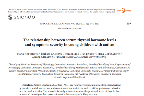 The relationship between serum thyroid hormone levels and symptoms severity in young children with autism